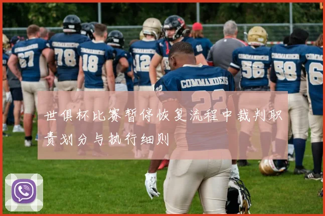 世俱杯比赛暂停恢复流程中裁判职责划分与执行细则